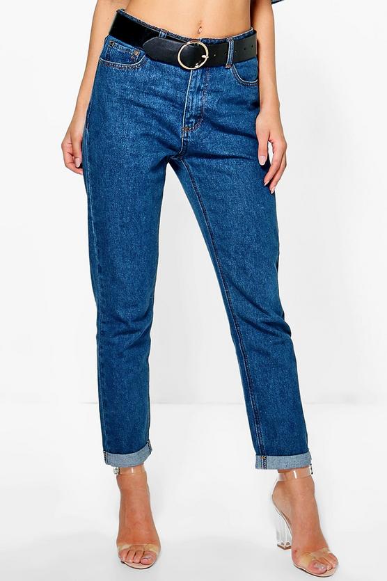 Petite Carla High Rise Boyfriend Jean